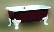 Bear 60-inch Cast Iron Dual Bathtub