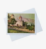 Mission Santa Barbara Watercolor Note Cards — Old Mission Santa Barbara