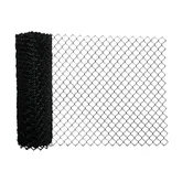 Black Vinyl Chain Link Fabric Per Foot