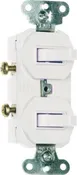 2 UL Switches Single Pole 15A White