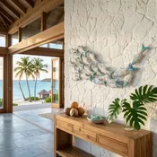 Daisy — Handcrafted Coastal Wall Art, 46″ x 17″