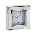 Addison Ross Mother of Pearl Shell & Silver Square Alarm Clock