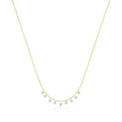 14k Mini Disc Necklace
