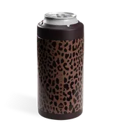 Brown Leopard HydroJug 16 oz Can Cooler