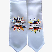Screen Printed Satin Stole