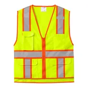 CornerStone ANSI 107 Class 2 Surveyor Zippered Two-Tone Vest CSV105