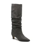 ACCESS KITTEN HEEL TALL SLOUCHY BOOT