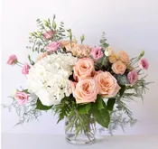 BLUSH & WHITE FLOWER ARRANGEMENT