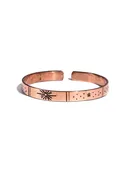Celestial Carved Copper Bracelet