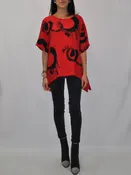 Asymmetrical Printed Top