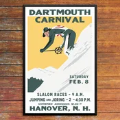 Dartmouth 1936 Winter Carnival Ski Poster