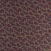 Berry Floral Japanese Cotton Voile on Warm Wheat