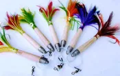 4′′ CEDAR FEATHERS SALTWATER LURE 6-PACK