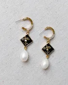 Festive Pearl Earrings, Final Sale
