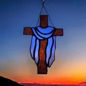 Cross with Cloth Draped Over it