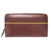 Accordion Zip Wallet Burgundy