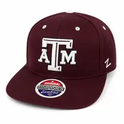 TEXAS A&M AGGIES ZEPHYR Z11 MAROON FLAT BILL SNAPBACK HAT NWT