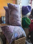 Deep Lavender w/ Brown Throw Pillows (Set of 2)