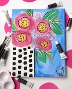 Art To Go Paint Kit "Funky Florals" | The Painted Petal | Art Design Studio | Sanford NC