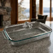 Acorn Lid with Pyrex 3 quart Baking Dish