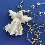 Fringe Angel Ornament