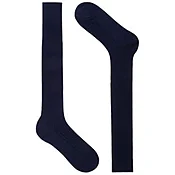 Calza lunga a costine blue