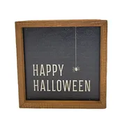 6x6 Happy Halloween Spider - Fall Decor - Halloween Sign