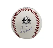 Greg Maddux Signed Atlanta Braves Rawlings OML White 150th Anniversary MLB Baseball