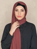 Classic Chiffon Hijab-Auburn Red