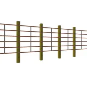 2W Livestock Equipment Continuous fence Panel - 20 Ft. - 6 Rail