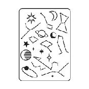Embossing Folder Celestial Pattern