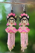 Frida-Inspired Beaded Earrings