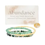 Abundance - Intention Bracelet Set- 4mm