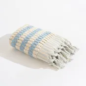 Terry Cotton Turkish Hand Towels - Sky Blue