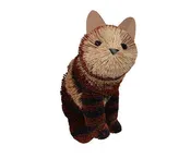 10.5 inch Brushart Calico Cat Sitting