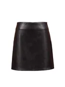Academy Vegan Leather Mini Skirt