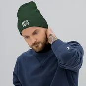 Angel Grove White Embroidered Beanie — Austin St. John as Jason (Original Red Ranger)