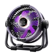 Camping Fan 20000mAh Rechargeable Portable Outdoor Camping Fan Wireless Tent Ceiling Fan with LED Light Camping Air Circulator