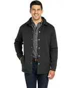 1497 Unisex Heathered Fleece Snap Shacket with DPW Logo