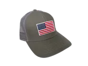 American Flag Mesh Back Trucker