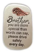 Angel Wing Visor Clip – “Brother”