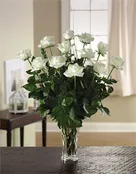 A Dozen Premium White Roses
