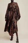 Acler Aurora Midi Dress in Bronze
