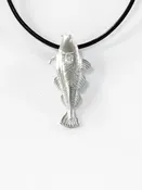 Cod Fish Pendant On Cord — Lexaco