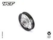 12" COMPLETE FRONT WHEEL - STEEL - 12"x1.85