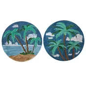 10" PALM TREE STEPPING STONE 71324-2