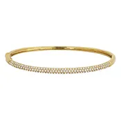 B1013 - 14K Gold Diamond Bangle