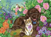 Calico and Chocolate (35 Pieces) Tray Puzzle from Cobble Hill