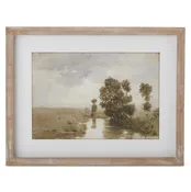 18" Light Fir Wood Framed Natures-cape Prints