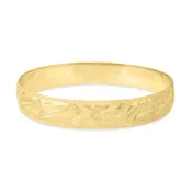 12mm Hawaiian Heirloom Plumeria Scroll-Around Bracelet